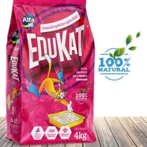 Areia De Gato Higiênica Sanitária Edukat Peso 4kg