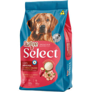 Ração Quatree Select Frango e Arroz Cães Adultos Raças Médias e Grandes 15kg