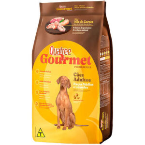 Ração Quatree Gourmet Sem Corantes Cães Adultos Raças Médias e Grandes 15kg