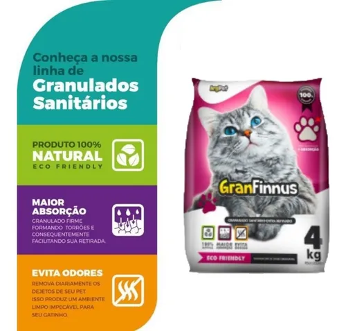 Areia Higiênica Granfinnus para Gatos-Imagem 2