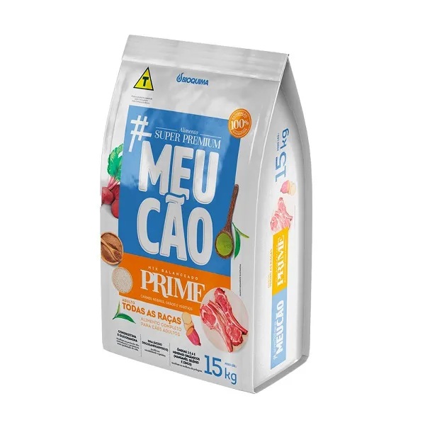 Ração Meu Cão Prime Adulto Todas as Raças Carnes Nobres 15kg