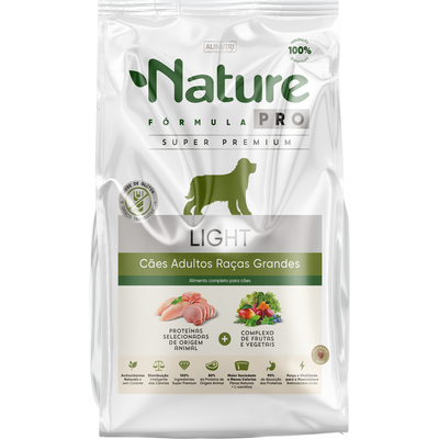 Ração Nature Fórmula Pro Light para Cães Adultos Raças Grandes 15kg
