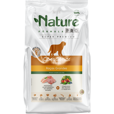 Ração Nature Fórmula Pro para Cães Sênior Raças Grandes com 5 Anos ou Mais 15kg