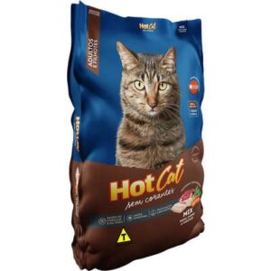 Ração Hot Cat Mix Sem Corantes para Gatos Filhotes e Adultos 10,1kg