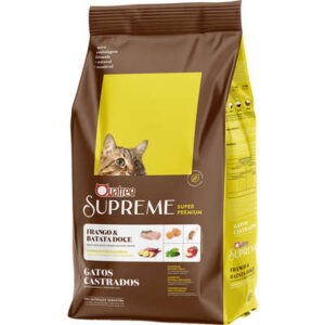 Ração Quatree Supreme Frango e Batata Doce para Gatos Castrados 10,1kg