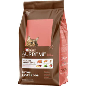 Ração Quatree Supreme Salmão e Batata Doce para Gatos Castrado 10,1kgs