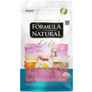 Ração Fórmula Natural Life para Cães Adultos Raças Mini e Pequena sabor Frango e Linhaça 15kg