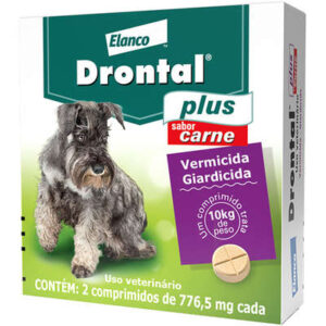 Vermífugo Elanco Drontal Plus Sabor Carne - Cães 10 Kg