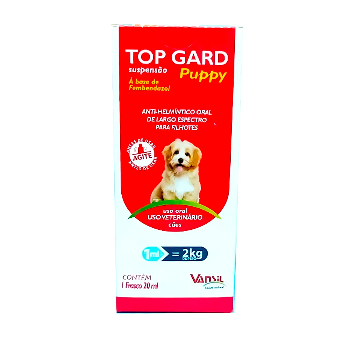 Anti-helmíntico Top Gard Puppy Suspensão 20ml-Imagem 2