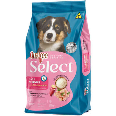 Ração Quatree Select Cães Filhotes - Raças Médias e Grandes -15kg