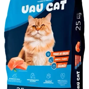 Ração para Gatos Uau Cats Adultos e Filhotes Sabor Salmão